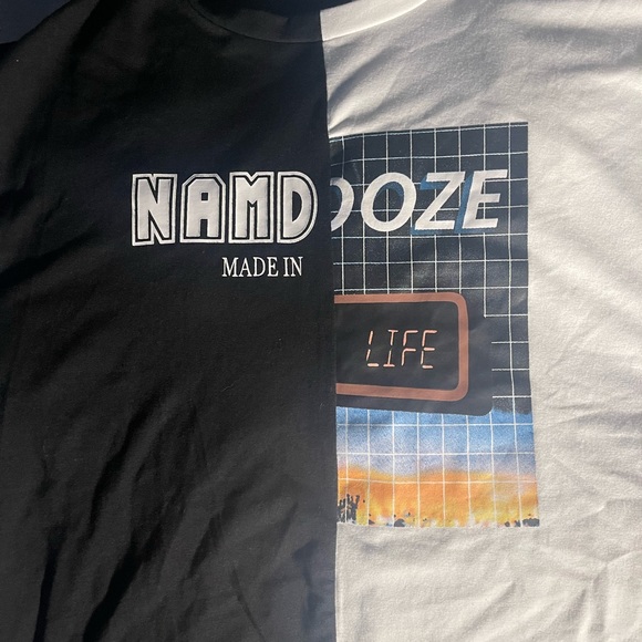 Half and Half Graphic Tee - Picture 1 of 3